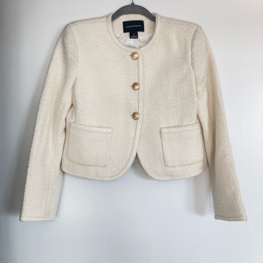 Club Monaco Cutaway tweed jacket